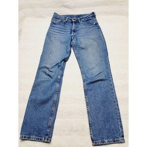 👖H&M &denim Vintage Straight High Waist Jeans Women's Size 6 (28×29) Blue